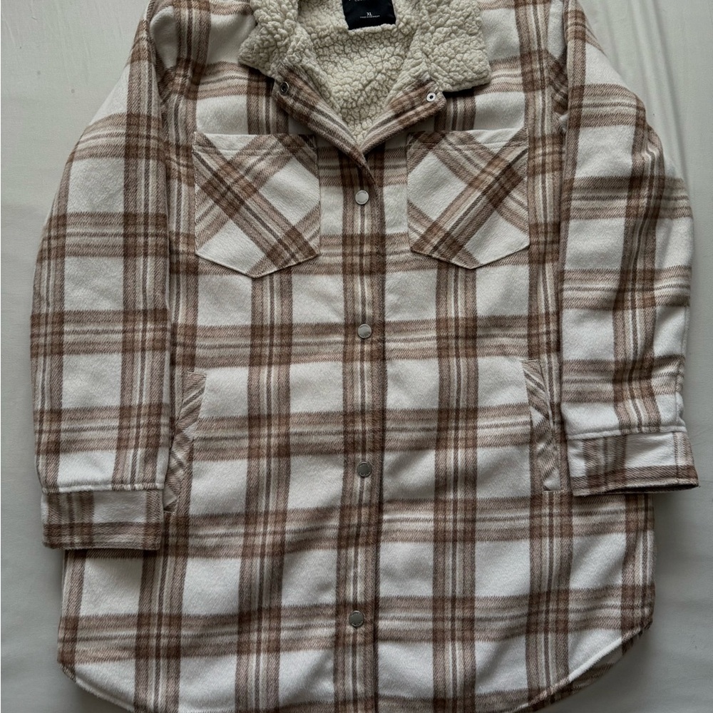 Hollister Cream Sherpa Jacket